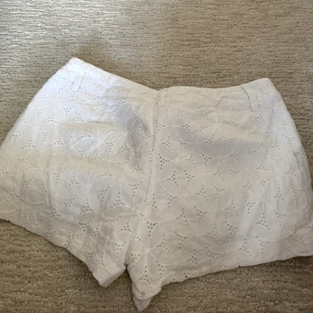 White eyelet Kenzie shorts